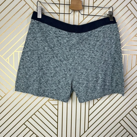Naadam High Waisted Knit Bike Shorts in Light Blue Cotton Cashmere Size US Large - Picture 6 of 12